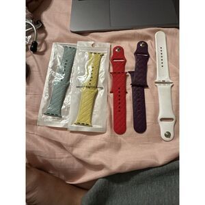 Silicone Strap Band For Apple Watch SE Series 6/5/4/3/2/1 38mm‎ 40mm 42mm 44mm